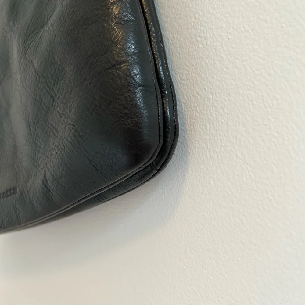 FOSSIL Leather Devon Crossbody Bag Black - Picture 10 of 10